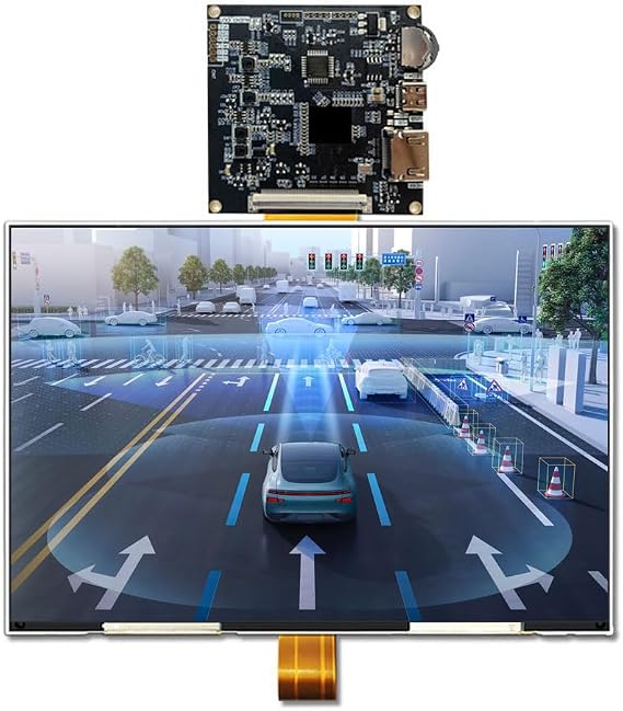 8.9 Inch 2K 2560x1600 TFT LCD Display, 500 Nits Brightness IPS Viewing Angle, with HDMI-Compatible Driver Board, for Win 10/11, Pi 4/5, Smart Home System,Digital Cockpit Display