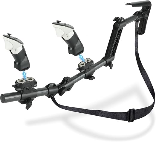Gun Stock for Meta Quest 3, Compatible with VR Meta Quest 3s Controller Grips for Enhance Stability and Control Magnetic Stock Rifle Adapter (Black)