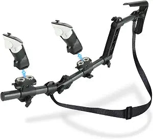 Gun Stock for Meta Quest 3, Compatible with VR Meta Quest 3s Controller Grips for Enhance Stability and Control Magnetic Stock Rifle Adapter (Black)