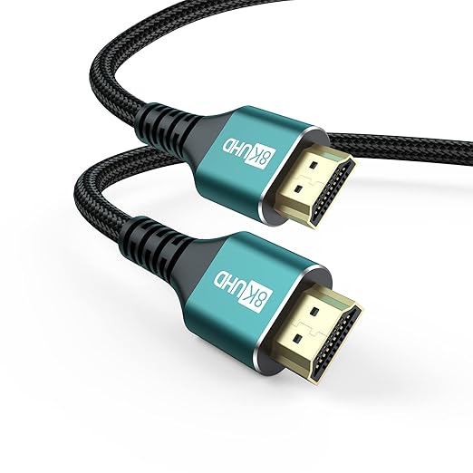 8K HDMI ARC/eARC Cable for Soundbar to TV 10FT, eARC HDMI 2.1 Cable, High Speed HDMI Cord 48Gbps 8K@60Hz, 4K@120Hz (Dolby Atoms, HDCP 2.2&2.3, 3D, HDR10) for Sound bar, Roku TV, PS5, Blu-ray