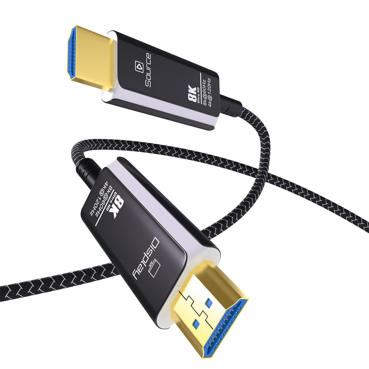 MMOBIEL HDMI 8K Fiber Optic Cable 10ft 48Gbps Ultra High Speed – 8K@60Hz, 4K@120Hz, Dynamic HDR, ARC/eARC, HDMI 2.1, HDCP 2.2/2.3 – Active Optical Cable (AOC) for PS5/Pro, Xbox, TV, Projector - Image 2