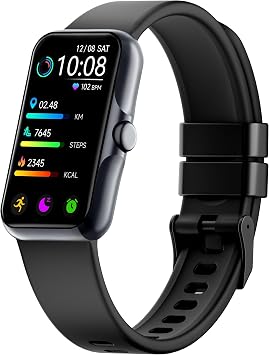 Health Fitness Tracker, Smart Watch with 24/7 Heart Rate and Blood Oxy-gen Monitor, Sleep Tracker with IP68 Waterproof, Activity Tracker Pedometer Step Counter for Women Men