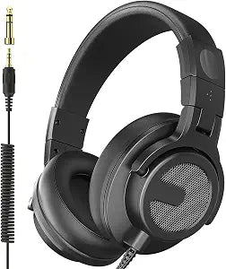 Wired Over Ear Headphones, DJ & Studio Monitor Headphones