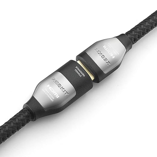 Zeskit Cinema Plus 4K 6.5ft Male to Female High Speed HDMI Extension Cable 22.28Gbps Compatible with 4K 60Hz Dolby Vision HDR ARC HDCP 2.2 Roku Fire TV Stick Xbox PS4 Pro Apple TV LG Sony Samsung