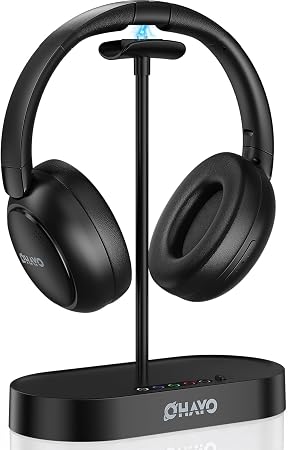 OHAYO Wireless Headphones for TV Watching with Transmitter Charging Dock
