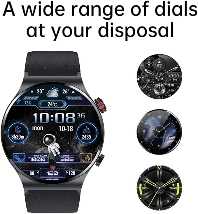 FILIEKEU Bluetooth Calls Smart Watch Men Women Heart Rate Sleep Monitor Steps IP67 Waterproof Sport Fitness Tracker 1.3''Touch Screen Fasion Black Stainless Steel Smart Watches for Android iOS