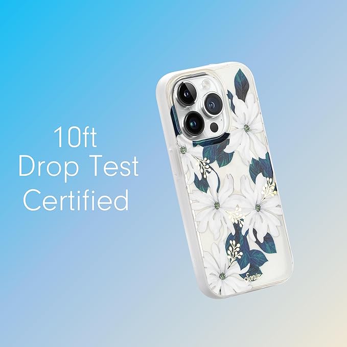 Sonix Case for iPhone 15 Pro | Compatible with MagSafe iPhone Case Floral | 10ft Drop Tested | Delilah Flower