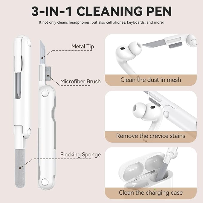 for Airpods Pro 3 Case Cover, Joremx Cute Bow Engraved Silicone Protective Case Cover with Keychain, Cleaner Kit for Airpods Pro 3rd Generation (2025) (Mint Green)