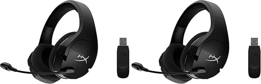 HyperX Cloud Stinger Core – Wireless Lightweight Gaming Headset,DTS Headphone:X Spatial Audio,Noise Cancelling Microphone,for PC,Black,(Pack of 2)