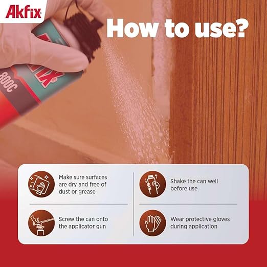 Akfix 800C Gun Cleaner (2x12.3 oz.) – Solvent-Based Spray for Removing Uncured Polyurethane Foam, Cleans Valves & Adapters, Prevents Clogging, Maintains Tool Performance | 12.3 oz. 2 Pack