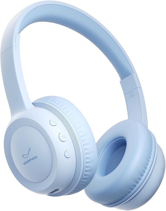 Kids Bluetooth Headphones,Kids Wireless Headphone with 85dBVolume Limiter, 30H Playtime, Adjustable Headband,Over-Ear Headphones for Kid School Online Class Travel