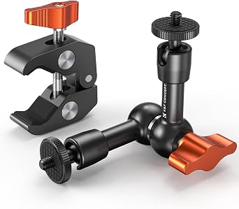 K&F CONCEPT 6" Magic Arm Clamp with Super Clamp 360° Ballhead Mini Arm