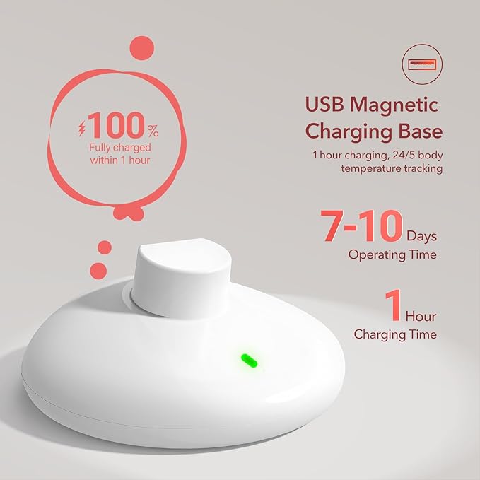 femometer Ring for Fertility and Ovulation Tracking - Size First Sizing Kit - App Auto-Sync - Period & BBT Tracker - Sleep Analysis for Women - Rechargeable & Waterproof Size7