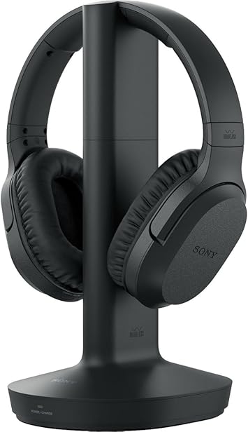 Sony RF400 Wireless Home Theater Headphones for Watching TV WHRF400, Black