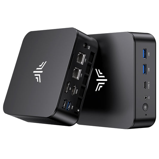 KAMRUI Mini PC, AMD Ryzen 5 3501U, 16GB DDR4, 512GB SSD, Dual LAN, Win 11