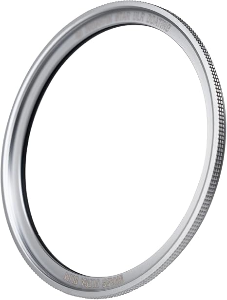 Brightin Star 82mm AERO UV Filter Brass Frame UV Protection Lens Filter Schott B270 99.807% Transmittance 28-Layer Nano Coated Ultra Slim (Silver)