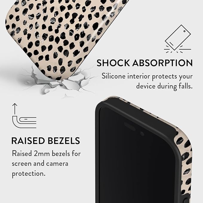 BURGA Phone Case for iPhone 16 - Cute, Trendy, Aesthetic, Pattern Phone Cover, Hard Shell Protection - fits Apple iPhone 16 Case for Women and Men