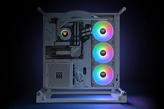 Thermaltake TH420 V2 ARGB Sync/AlO Liquid Cooler/Fan 140mm*3/PWM 500~1800 RPM/Mirror Waterblock/MB ARGB Sync Control/White, CL-W378-PL14SW-A
