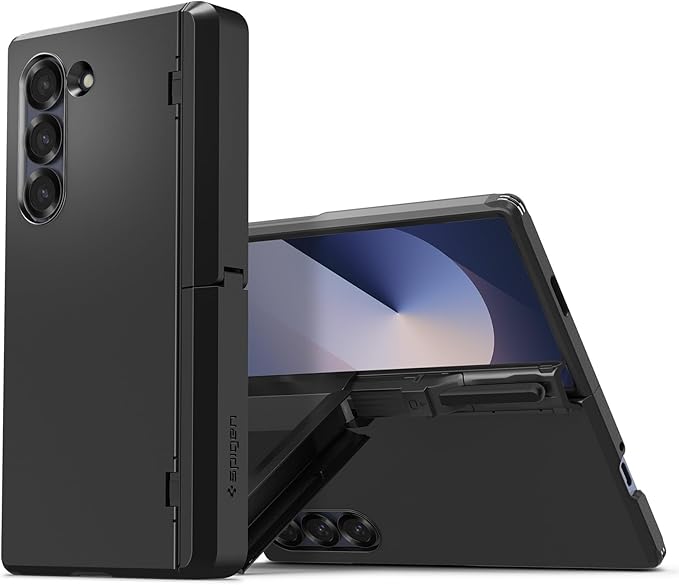 Spigen Tough Armor Pro P Designed for Galaxy Z Fold 6 Case (2024) [Hinge Protection] [Military-Grade Protection] - Black