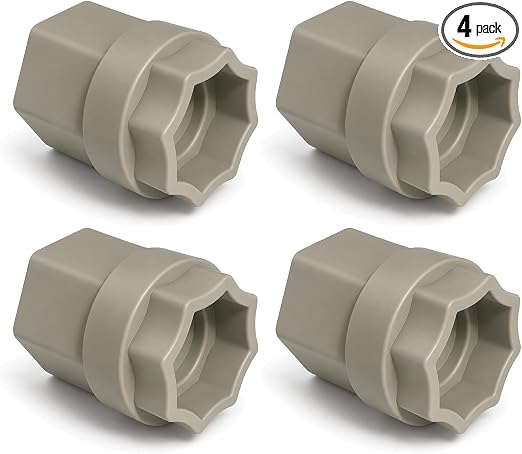 4 pcs Drive Tool Socket Adapter :Compatible with EZ Dock Couplers– 15/16" Coupler Nut Wrench Attachment for Dock Installation (Grey)