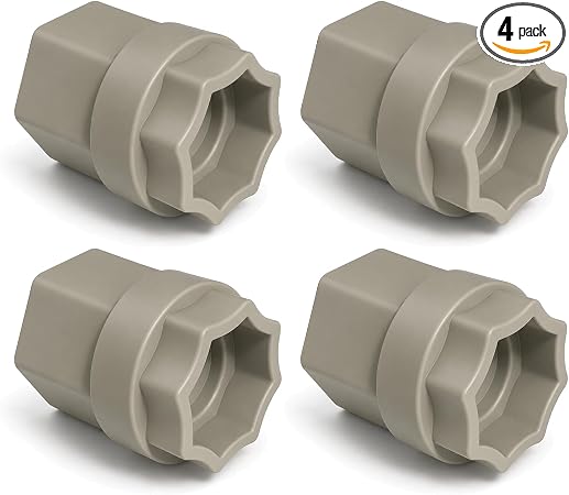 4 pcs Drive Tool Socket Adapter :Compatible with EZ Dock Couplers– 15/16" Coupler Nut Wrench Attachment for Dock Installation (Grey)