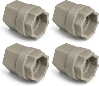 4 pcs Drive Tool Socket Adapter :Compatible with EZ Dock Couplers– 15/16" Coupler Nut Wrench Attachment for Dock Installation (Grey) - Image 1