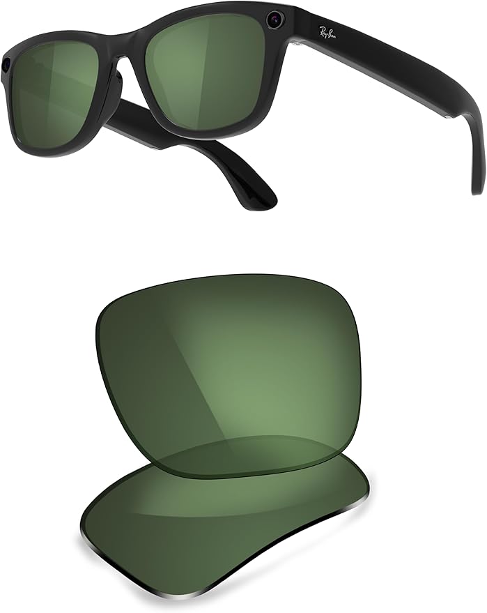 ThunderClap POLARIZED Replacement Lenses Compatible with Ray-Ban Meta Wayfarer RW4006 50mm | RW4008 53mm Smart Glasses