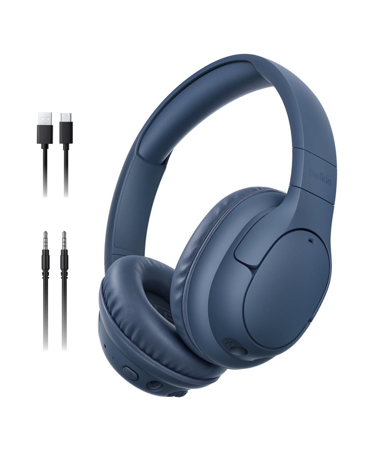 Belkin SoundForm Kids Over Ear Noise Canceling Headphones, Safe Volume 85dB