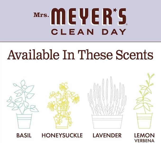 Mrs. MEYER'S CLEAN DAY Variety, 2 Liquid Hand Soap 12.5 OZ, 1 Liquid Dish Soap, 16 FL OZ (Lavender)