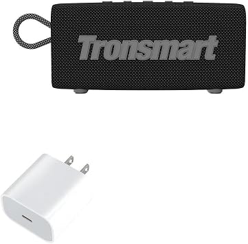 BoxWave Charger Compatible with Tronsmart Trip Portable Outdoor Speaker - PD GAN miniCube (30W), 30W Tiny PD GAN Type-C Wall Charger - Winter White