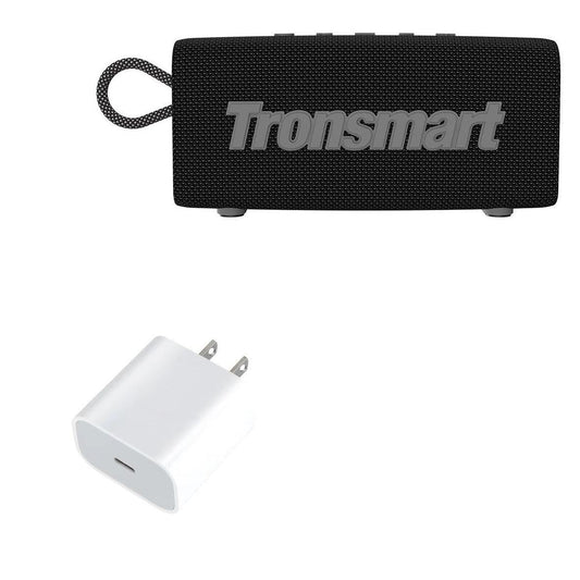 BoxWave Charger Compatible with Tronsmart Trip Portable Outdoor Speaker - PD GAN miniCube (30W), 30W Tiny PD GAN Type-C Wall Charger - Winter White