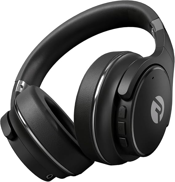 Raycon Everyday Noise Cancelling Headphones, Over Ear Wireless, Black