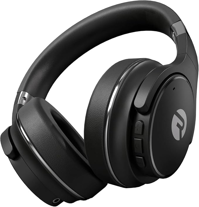 Raycon Everyday Noise Cancelling Headphones, Over Ear Wireless, Black