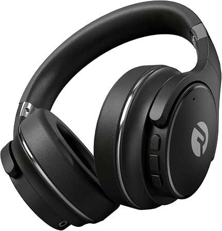 Raycon Everyday Noise Cancelling Headphones, Over Ear Wireless, Black