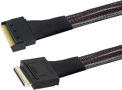 Oculink PCIe PCI-Express SFF-8611 8i to SFF-8654 8i 8X Slimline SSD Data Active Cable 50cm