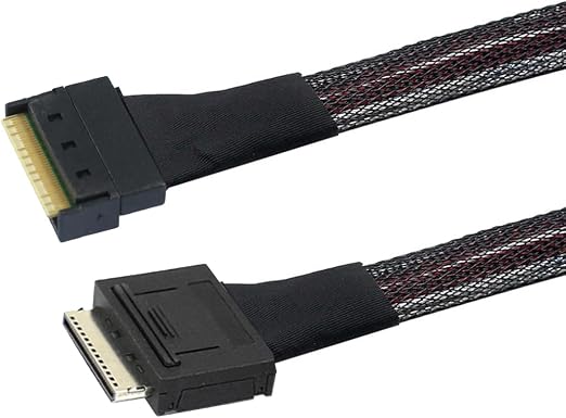 Oculink PCIe PCI-Express SFF-8611 8i to SFF-8654 8i 8X Slimline SSD Data Active Cable 50cm
