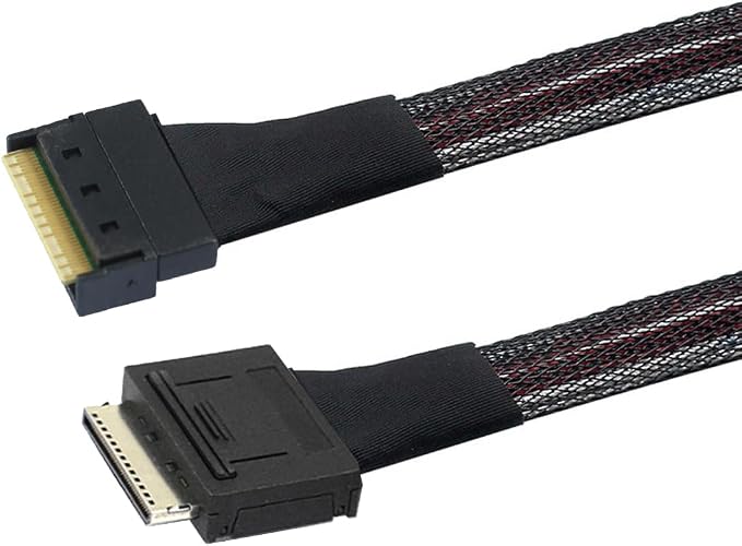 Oculink PCIe PCI-Express SFF-8611 8i to SFF-8654 8i 8X Slimline SSD Data Active Cable 50cm