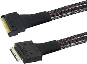 Oculink PCIe PCI-Express SFF-8611 8i to SFF-8654 8i 8X Slimline SSD Data Active Cable 50cm