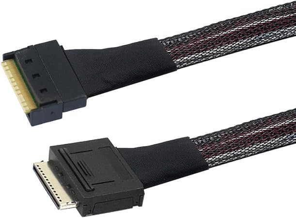 Oculink PCIe PCI-Express SFF-8611 8i to SFF-8654 8i 8X Slimline SSD Data Active Cable 50cm