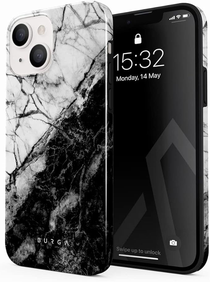 BURGA Phone Case for iPhone 13 - Cute, Trendy, Aesthetic, Pattern Phone Cover, Hard Shell Protection - fits Apple iPhone 13 Case for Women and Men