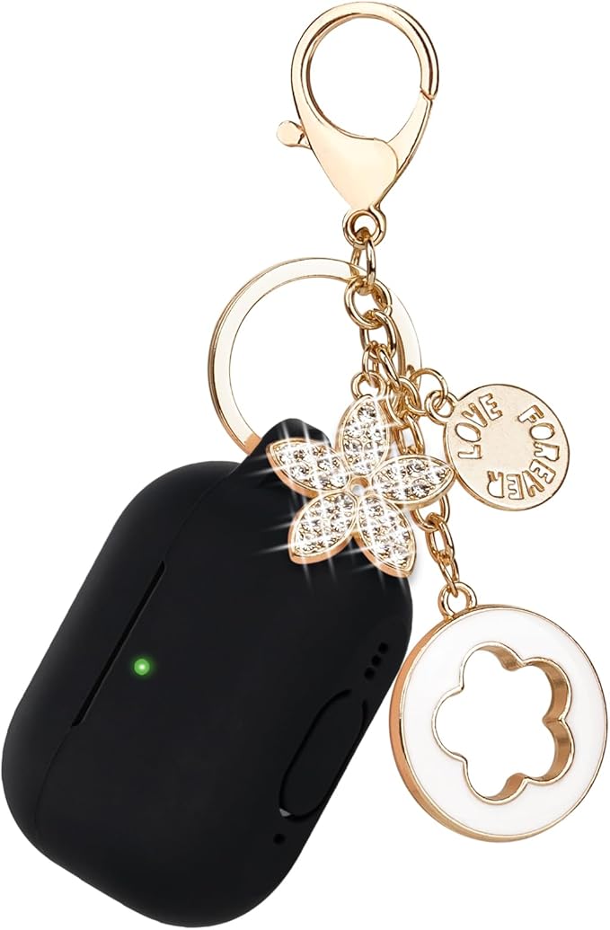 Case for Airpods Pro 2 Case with Cute Bling Keychain, Silicone Protective Case Cover for Airpods Pro 2nd Generation Case Earbuds Cases Women Girls