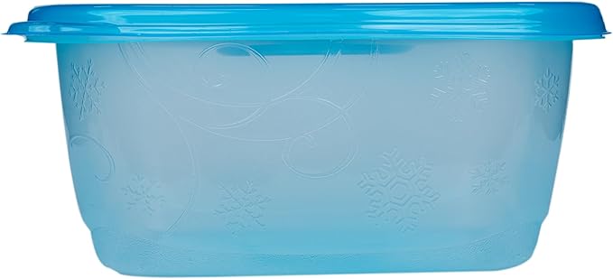 Glad GladWare Freezerware Food Storage Containers - Large Rectangle - Meal Container Holds up to 64 Ounces of Food - Lock Tight Seal, 2 Count - 6 Pack