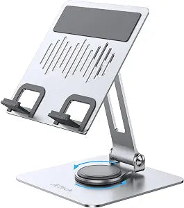 JETech Swivel Tablet Stand for 4-13" Tablets and Phones, Silver