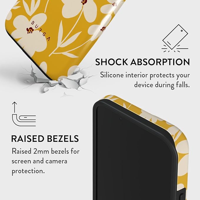 BURGA Phone Case for iPhone 14 - Cute, Trendy, Aesthetic, Pattern Phone Cover, Hard Shell Protection - fits Apple iPhone 14 Case for Women and Men