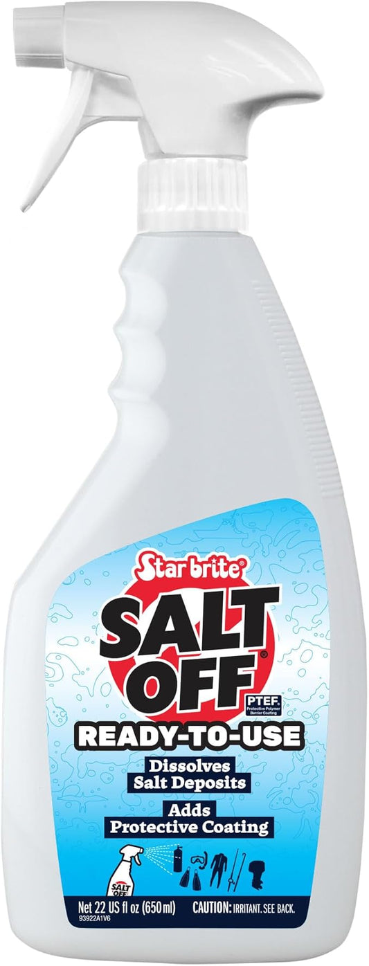 STAR BRITE Salt Off Spray - Ready-To-Use Salt Remover Wash for Boats, Vehicles, Trailers and Fishing Gear - 22 Ounce Spray