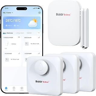 WiFi Water Leak Detector, Hub & Water Leak Sensor 3 Pack, Wireless Siren Alarm & Email & APP Push Notification, Floating Remote Water Leakage Sensors for Basement, Kitchen, Sink, Bathroom, Laundry