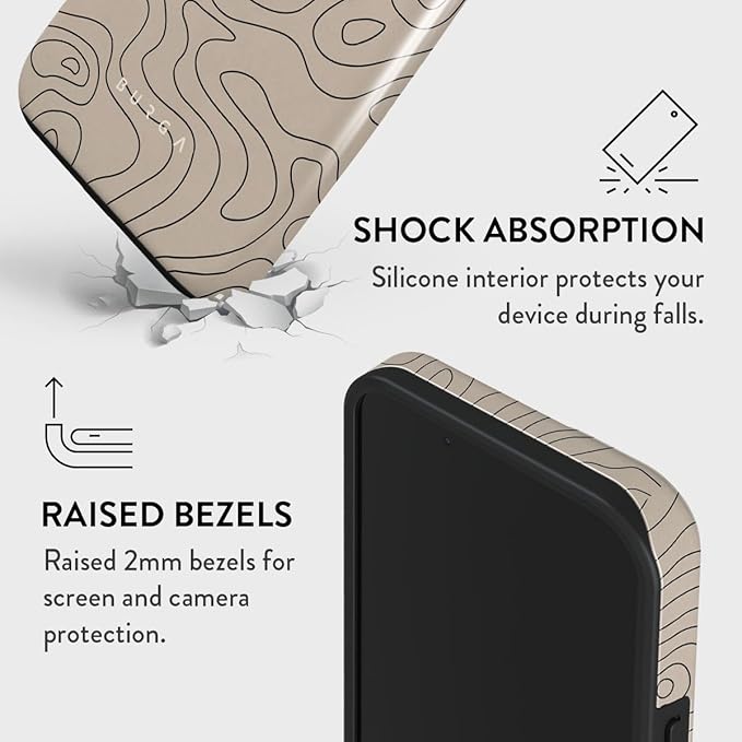 BURGA Phone Case for iPhone 13 - Cute, Trendy, Aesthetic, Pattern Phone Cover, Hard Shell Protection - fits Apple iPhone 13 Case for Women and Men
