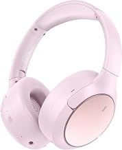 Hybrid ANC Wireless Over-Ear Headphones, 100H Playtime, Hi-Res Audio, Bluetooth 6.0, Multi-Mode Noise Cancellation, Comfort Fit, iOS & Android Compatible, Foldable Design, Travel-Friendly (Pink) - Image 1