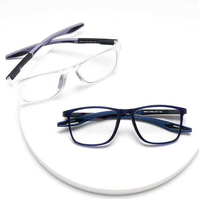 CLASAGA Progressive Multifocal Reading Glasses for Men Photochromic Gray Sunglasses Sports Style Blue Light Blocking Readers