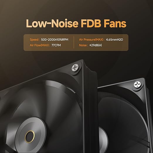 Iota L24 Aio Cooler with Digital Display,240MM AIO CPU Water Cooler with Efficient Cooling Pump,ARGB Lighting Control,120MM PWM Fans Up to 2000 RPM,Suitable for AMD & Intel LGA (Black)